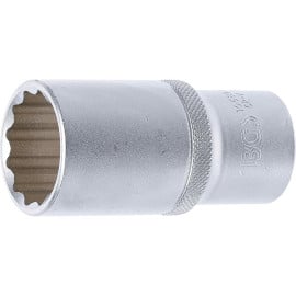 Douille pour Clé Douze Pans Longue 12,5 mm (1/2) - 28 mm Précision et Durabilité, Chrome-Vanadium - D-Work