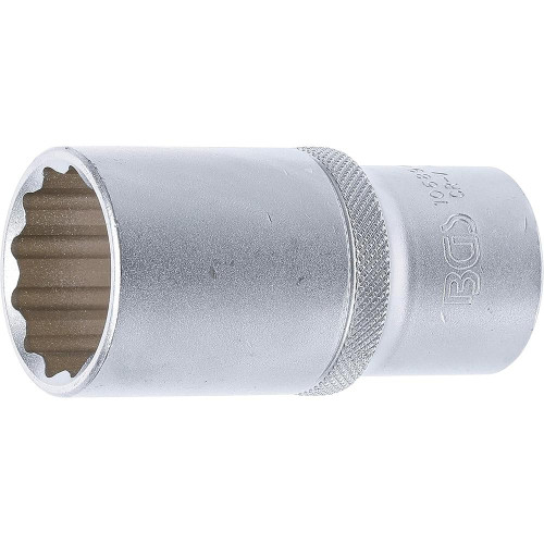 Douille pour Clé Douze Pans Longue 12,5 mm (1/2) - 28 mm Précision et Durabilité, Chrome-Vanadium - D-Work