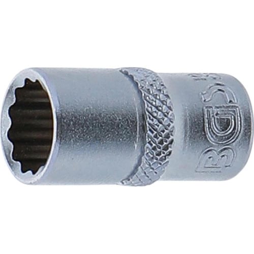 Douille pour Clé Douze Pans 6,3 mm (1/4) - 9 mm - Acier Résistant - Usage Précis et Durable - D-Work
