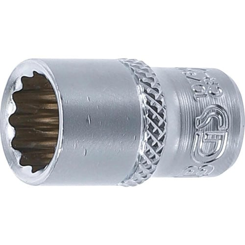 Douille pour Clé Douze Pans 6,3 mm (1/4) - 10 mm - Acier Résistant - Précision et Durabilité, Zones Difficiles - D-Work