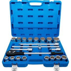 Coffret de Douilles 21 pcs 20 mm (3/4) - Acier, En Pouces - Polyvalence et Robustesse, Pro - D-Work