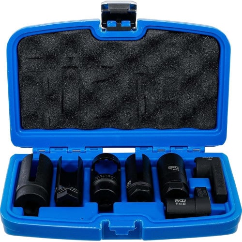 Jeu de Douilles Spéciale pour Sonde Lambda - 7 Pièces - Acier Résistant - Entretien et Réparation Faciles - BGS