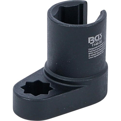 Douille pour Sonde Lambda avec Angle 12,5 mm (1/2) Double Carré 22 mm - Fente 11 mm - Précision et Robustesse - D-Work