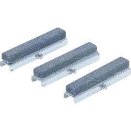 Pierres de Rechange pour Mâchoires 50 mm - K 220, Lot de 3 - - Usure et Précision - BGS