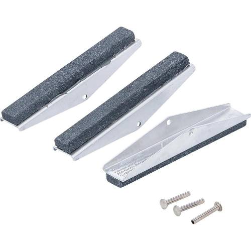 Pierres de Rechange pour Mâchoires 100 mm - K 180, Lot de 3 Ponçage Efficace et Durable - BGS