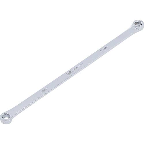Clé à Fil contre Coudée Extra Longue 10 x 11 mm - Acier Résistant - Précision et Confort d Utilisation - BGS
