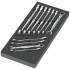 Clé à Fil contre Coudée Extra Longue 10 x 11 mm - Acier Résistant - Précision et Confort d Utilisation - BGS