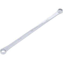 Clé à Fil contre Coudée Extra Longue 16 x 18 mm - Acier Résistant - Précision et Confort d Utilisation - BGS