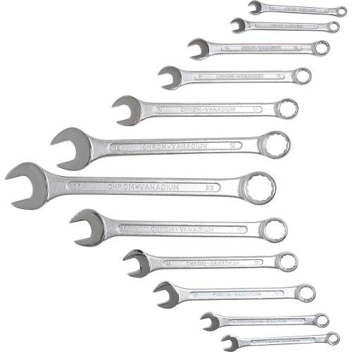 Jeu de Clés Mixtes 6-22 mm - 12 Pièces - Acier Résistant et Précision d Usage - BGS