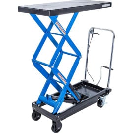 Table Élévatrice à Ciseaux Hydraulique - 560 x 545 x 1050 mm - Capacité 128 kg - Levage Facile et Sécurisé - D-Work