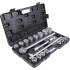 Coffret de Douilles 20 pcs 19-50 mm - Acier Résistant - Outils Polyvalents pour Mécanique et Bricolage - D-Work