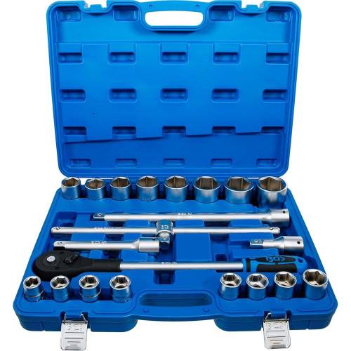 Coffret de Douilles 20 mm (3/4) 21 pcs - Acier Résistant - Outils Polyvalents et Durables, Pro - D-Work
