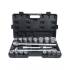 Coffret de Douilles 20 mm (3/4) - 14 pcs - Acier Résistant - Outils Polyvalents et Durables, Pro - D-Work