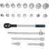 Coffret de Douilles 20 mm (3/4) 21 pcs - Acier Résistant - Outils Polyvalents et Durables, Pro - D-Work