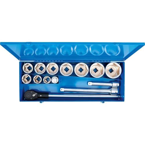 Coffret de Douilles 25 mm (1 ) 15 Pièces - Acier Résistant - Outil Complet et Durable - BGS