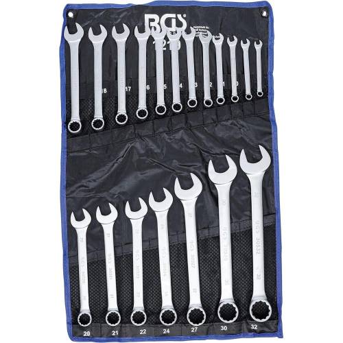 Jeu de Clés Mixtes 8-32 mm - 19 pcs - Acier Résistant et Précision Professionnelle - D-Work