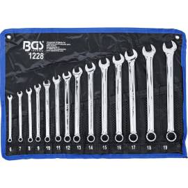 Jeu de Clés Mixtes Extra Longues 6-19 mm - 14 Pièces - Acier Résistant et Précision Professionnelle - BGS