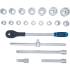 Coffret de Douilles Douze Pans 20 mm (3/4) - 21 pcs - Acier Résistant et Précision Professionnelle - D-Work