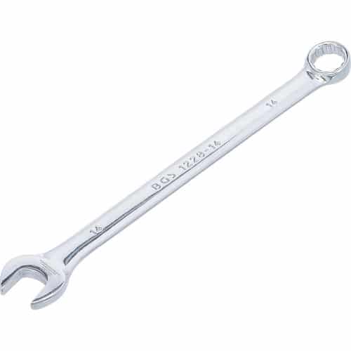 Clé Mixte Extra Longue 14 mm - Acier Résistant - Précision et Confort d Utilisation, Zones Difficiles - D-Work