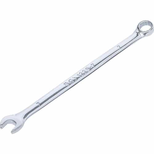 Clé Mixte Extra Longue 7 mm - Acier Résistant - Précision et Durabilité, Zones Difficiles - D-Work