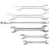 Jeu de Clés Plates Doubles 6 pcs - 6 x 7 à 18 x 19 mm - Acier Résistant - Outils Polyvalents pour Bricolage - D-Work