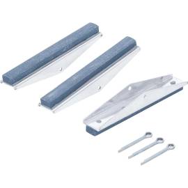 Pierres de Rechange pour Mâchoires 100 mm - K 280, Lot de 3 - Usure Optimale et Remplacement Facile - BGS