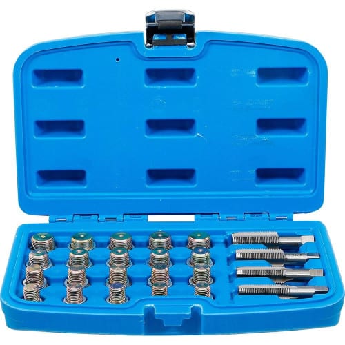 Kit de Réparation Filetage Vidange d Huile 64 pcs - Réparation Facile et Complète, Acier, Pro - D-Work