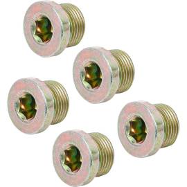 Bouchons de Vidange M20 x 1,5 mm - Lot de 5 pcs - Étanchéité Fiable et Durable, Acier - D-Work