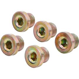 Bouchons de Vidange M17 x 1,5 mm - Lot de 5 Pièces - Étanchéité Fiable et Durable - BGS