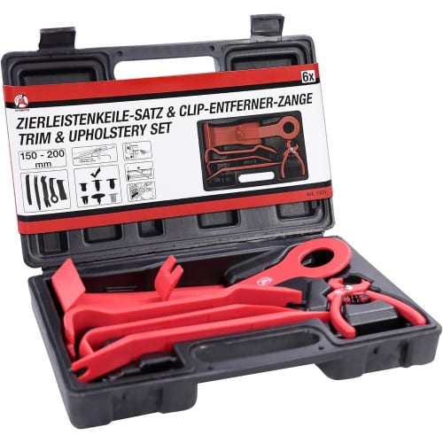 Jeu de Coins pour Garnitures 6 pcs - Diverses Formes avec Pince à Dégarnir pour Agrafes - Précision et Efficacité - D-Work