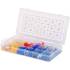 Assortiment de Cosses 160 Pièces - Largeur 11 mm, Hauteur 3,2 mm, Profondeur 22,9 mm - - Connectique Fiable et Pratique - BGS