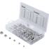 Assortiment de Rivets Pop 150 pcs - Acier, D.3.2 à 4.8 mm - Fixation Solide et Polyvalente, Plastique - D-Work