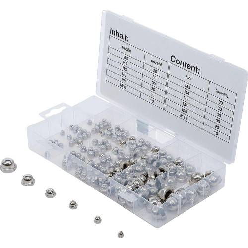 Assortiment de Rivets Pop 150 Pièces - Acier, Ø3.2 à 4.8 mm - Fixation Solide et Polyvalente - BGS
