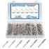 Assortiment de Rivets Pop 150 pcs - Acier, D.3.2 à 4.8 mm - Fixation Solide et Polyvalente, Plastique - D-Work