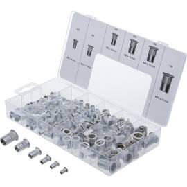 Assortiment d Écrous Rivets Aluminium 150 Pièces - Léger et Résistant - - BGS