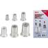 Assortiment d Écrous Rivets Aluminium 150 Pièces - Léger et Résistant - - BGS