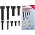 Assortiment de Vis à Tête Cylindrique Hexagone Femelle 106 pcs - Polyvalence et Praticité, Acier - D-Work