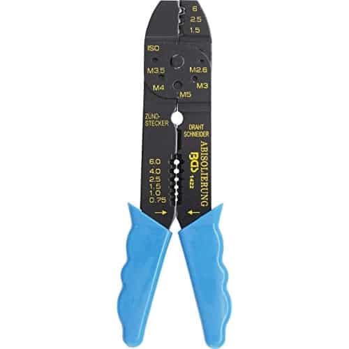 Pince à Sertir et Dénuder 200 mm - Acier, Précision et Confort d Utilisation, Zones Difficiles - D-Work