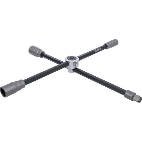 Clé en Croix Pliable 24x27x32x20 mm (3/4 ) Pratique et Polyvalente - BGS