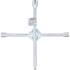 Clé en Croix VP pour Voitures - 17 x 19 x 21 x 12,5 mm (1/2) - Acier Résistant - Prise Polyvalente et Durable - D-Work