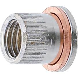 Douille Filetée de Rechange M9 x 1,25 - Remplacement Précis et Durable, Acier - D-Work