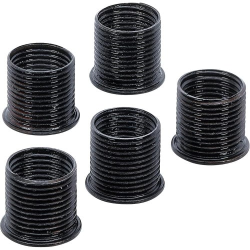 Inserts Taraudés M14 x 1,25 mm - 5 Pièces, 16 mm - Acier Résistant - Fixation Fiable et Durable - BGS