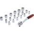 Coffret de Douilles 12,5 mm (1/) 8-32 mm - 19 pcs - Acier Résistant et Pratique, Pro - D-Work