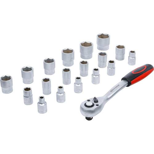 Coffret de Douilles 12,5 mm (1/) 8-32 mm - 19 pcs - Acier Résistant et Pratique, Pro - D-Work
