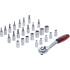 Coffret de Douilles 6,3 mm (1/4) 4-13 mm - 27 pcs - Acier Résistant et Pratique - Pro - D-Work
