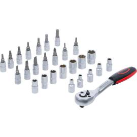 Coffret de Douilles 6,3 mm (1/4 ) 4-13 mm - 27 Pièces - Acier Résistant et Pratique - - BGS