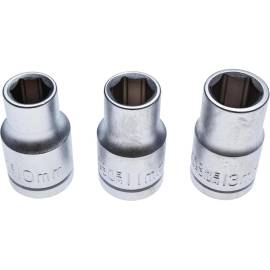 Jeu de Douilles 12,5 mm (1/2) 10-11-13 mm - 3 pcs - Acier Résistant - Précision et Durabilité - D-Work