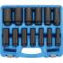 Jeu de Douilles 12,5 mm (1/2) 10-11-13 mm - 3 pcs - Acier Résistant - Précision et Durabilité - D-Work