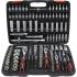 Coffret de Douilles 216 pcs - 6,3 mm (1/4), 10 mm (3/8), 12,5 mm (1/2) - Acier Résistant - Ensemble Complet pour Bri - D-Work