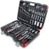 Coffret de Douilles 176 pcs - 6,3 mm (1/4), 10 mm (3/8), 12,5 mm (1/2) - Acier Résistant - Ensemble Complet pour Bri - D-Work